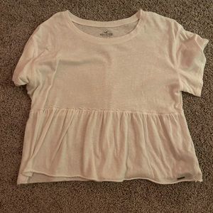 Hollister White flowy shirt